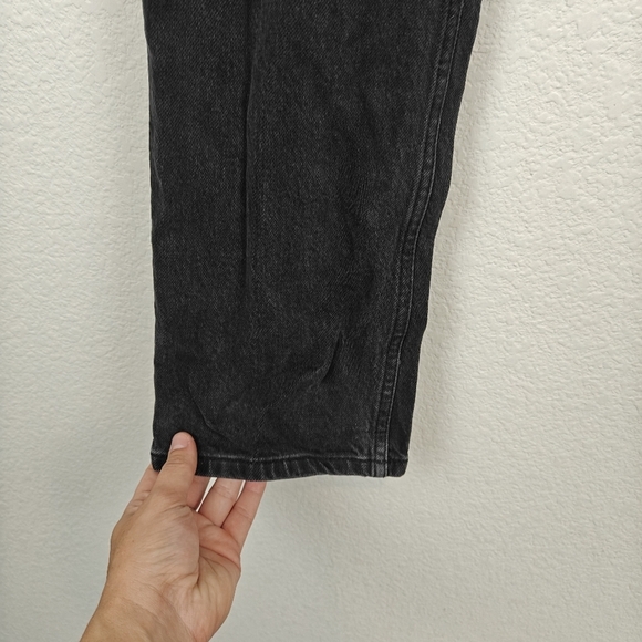 Reformation Straight Leg Elsie Black Washed Out High Rise Jeans Size 29 Women's - Picture 6 of 16